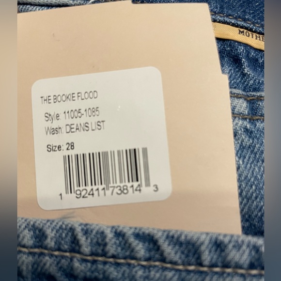 MOTHER “BOOKIE FLOOD” WASH: DEANS LIST *HIGH WAIST/BOOT CUT SIZE 28 *NWT $268.00 - Picture 8 of 14